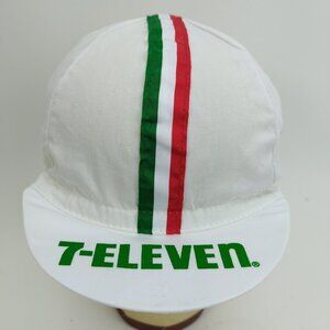 Vintage 7-Eleven Cycling Hat Cap Bicycle Race Bike Eroica USA 7-11 7 Eleven